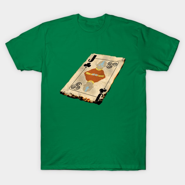 Burning Aang playing card T-Shirt by Hybridwolf